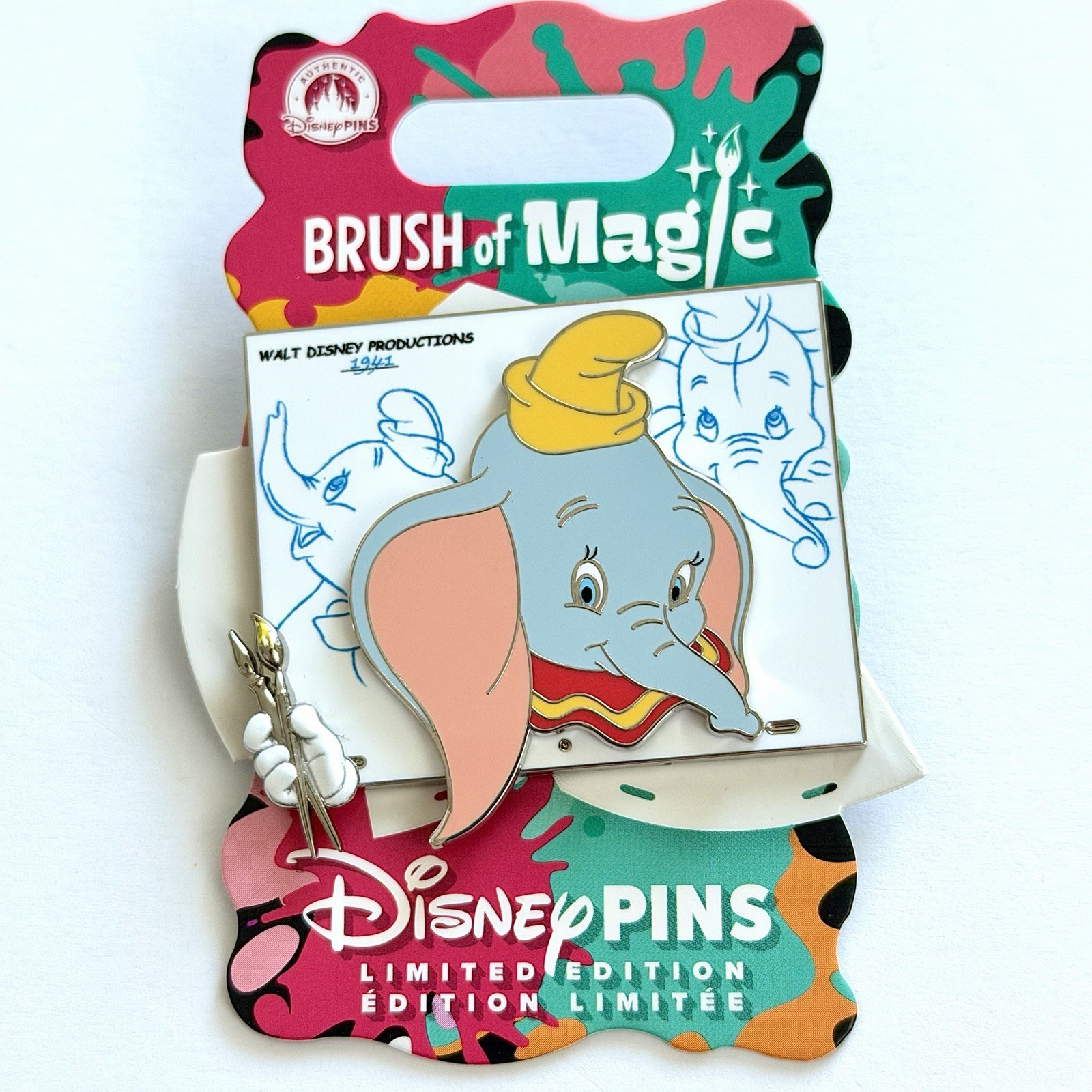 Disney Store 2026 Brush of Magic Dumbo Flying Elephant Limited LE 3750 Pin