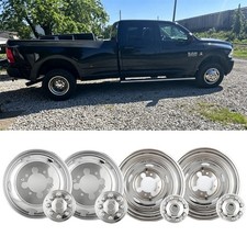 4 New 2003-2018 Dodge 3500 17 Dual Wheel Steel Simulators Dually Cover Truck