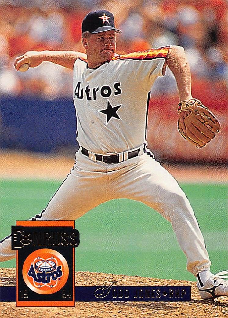Todd Jones 1994 Donruss 171 Houston Astros Baseball Card