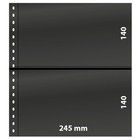 10 Lindner Omnia Einsteckblätter schwarz mit 2 Streifen siehe Beschreibung