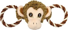 Jolly Pets Tug-a-Mal Extra Large Monkey Tug Sqeak Toy Large Dogs 60 lbs - 2 Pack