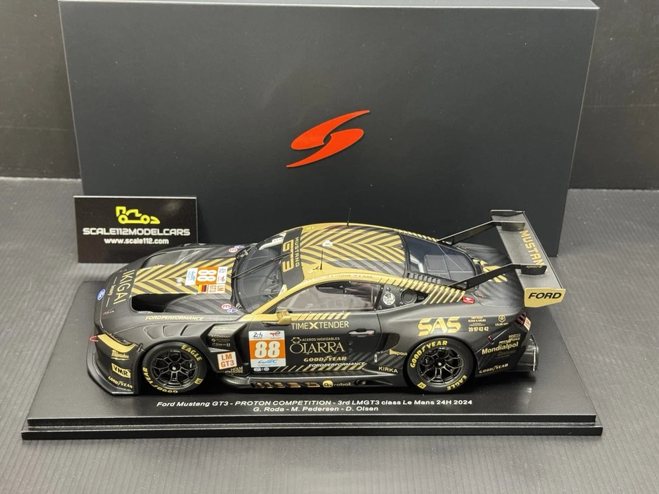 FORD MUSTANG GT3 PROTON COMPETITION #88 LeMans 24hr 2024 1/18 SPARK - Image 3 of 4