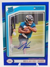 2024 Donruss Football #385 Keilan Robinson Auto Rated Rookie Blue Rookie Auto