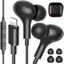 for MFi-Certified Lightning Wired Earbuds for Apple, Magnetic in Ear Buds Hea...