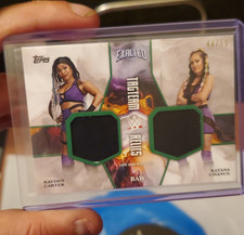 Topps 2025 Exalted WWE Tag Team Relic Kayden Carter Katana Chance /50