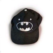 Batman Retro Embroidered Logo Snap Back Baseball Cap One Size Fits All