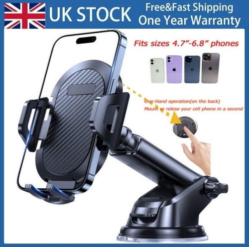 🔥Universal Car Phone Holder 360° Rotatable Suction Dashboard Mount Windscreen.