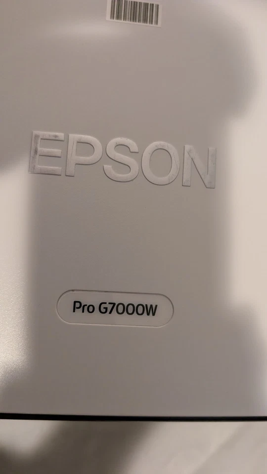 Epson Pro G7000W 3LCD WXGA 6500Lm Projector. Lamp Works No Lens. Includes Cord - Image 2 of 4