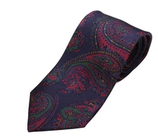 DRAKE'S London tie (DR1AAN-25681-1)  Navy Paisley