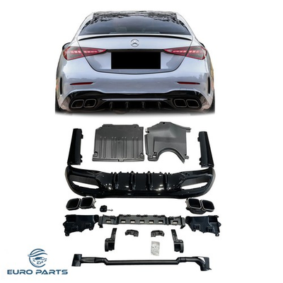 #ad FIT 2021 2025 MERCEDES BENZ C Class W206 REAR DIFFUSER WITH EXHAUST TIPS $599.00