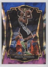 2020 Select Premier Level Blue White Purple Cracked Ice Prizm Keldon Johnson 4nl