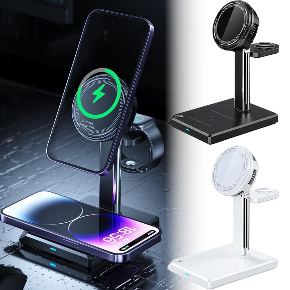 4 in 1 magnetisches kabelloses Ladegerät, schnelles Aufladen für Smartphon V0