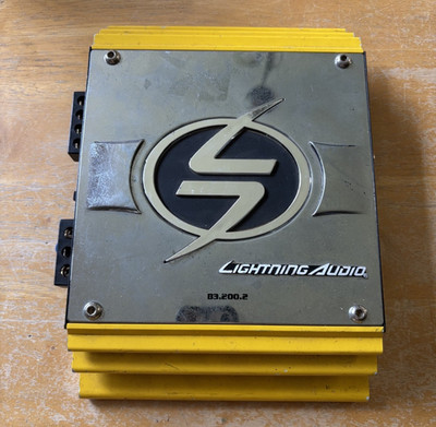 2005 Lightning Audio B3.200.2 2-Channel Audio Amplifier TESTED Read Description