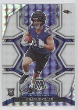 2022 Panini Mosaic Rookies White Mosaic Prizm 3/25 Charlie Kolar #363 g1d