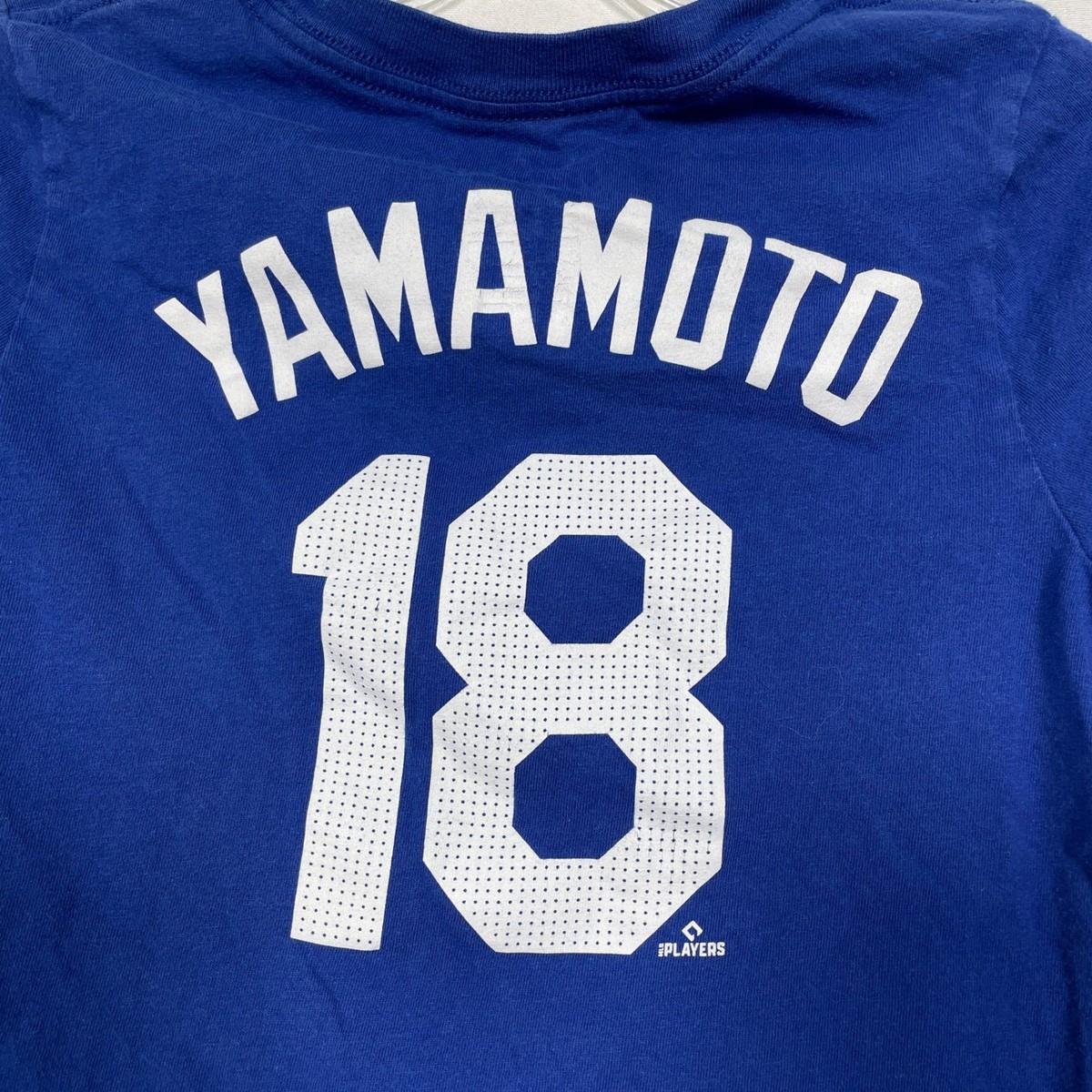 Yoshinobu Yamamoto #18 Los Angeles Dodgers MLB Blue Jersey T-Shirt