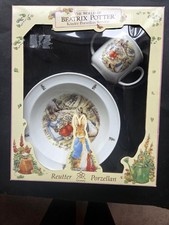 Beatrix Potter Double Handle Mug & Bowl Set new boxed