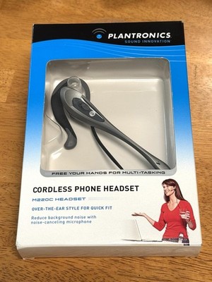 Plantronics Cordless Phone Headset M220C Over Ear Style Hands Free - New/ Sealed