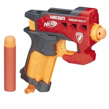Nerf N-Strike Mega BigShock Blaster, Includes 2 Official Nerf Mega Whistler