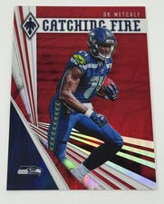2019 Phoenix DK Metcalf Catching Fire insert #3 Rookie RC Red Prizm /299 RARE SP