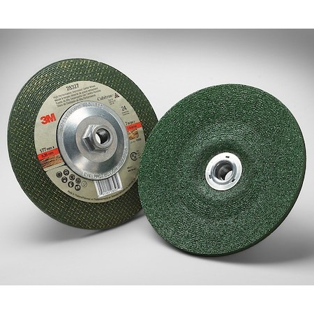 3M 55959 Depressed Center Grinding Wheel, Type 27, 7 In Dia, 0.25 In Thick,