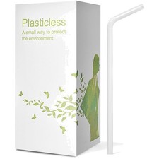 100 Plant-Based 10.25" Straws - Compostable Pack of 200
