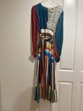 Farm Rio Thalita Striped Maxi Dress