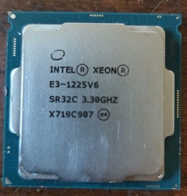Intel Xeon E3-1225V6 3.30GHz Quad Core SR32C 4 Thread LGA 1151