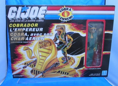 GI JOE  COBRA 1986 SERPENTOR AIR CHARIOT FRENCH FOREIGN BOX MINT IN SEALED BOX