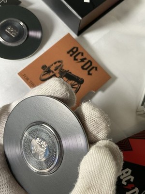 ミュージシャンACDC　純銀 2021 Australia $1 ACDC 1oz FROSTED SILVER COIN/Metal Mint# Tag in