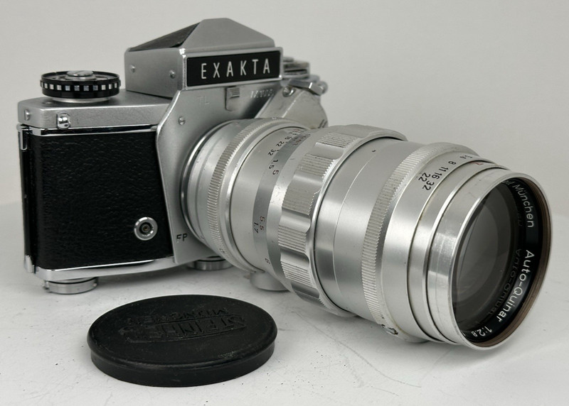 EXAKTA TL VX1000 (c967) w/Steinheil Munchen Auto-Quinar f-2.8 135mm Lens (?)