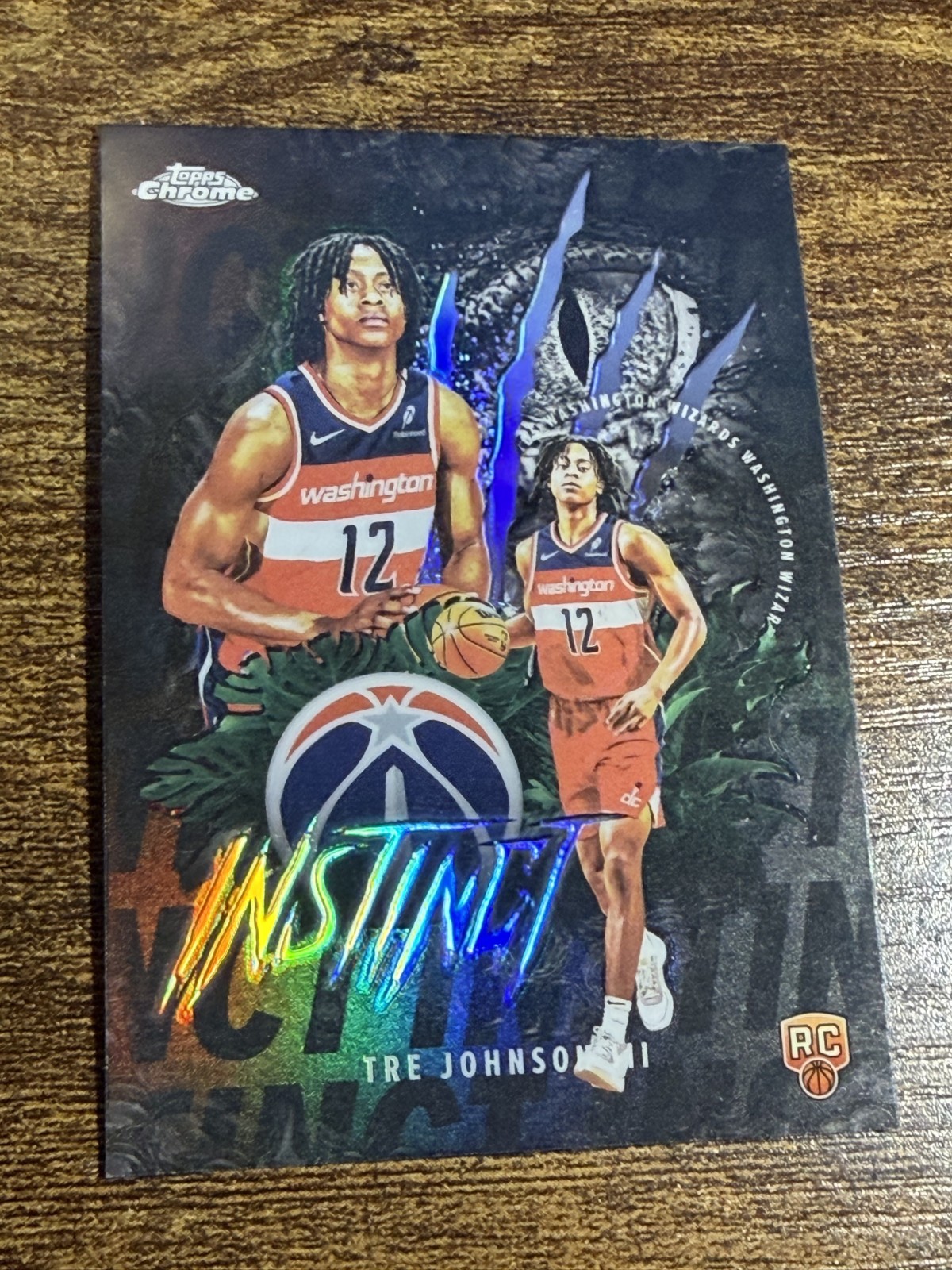 TRE JOHNSON III 2025-26 Topps Chrome #INS-16 Rookie Instinct Silver Refractor