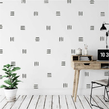120pcs Modern Line Wall Stickers Boho Nursery Kids Living Room Scandinavian Home