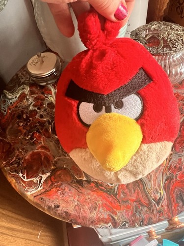 Commonwealth Angry Birds Terence Red Bird 5 Inch Plush Stuffed Animal Year 2010 - Picture 3 of 7