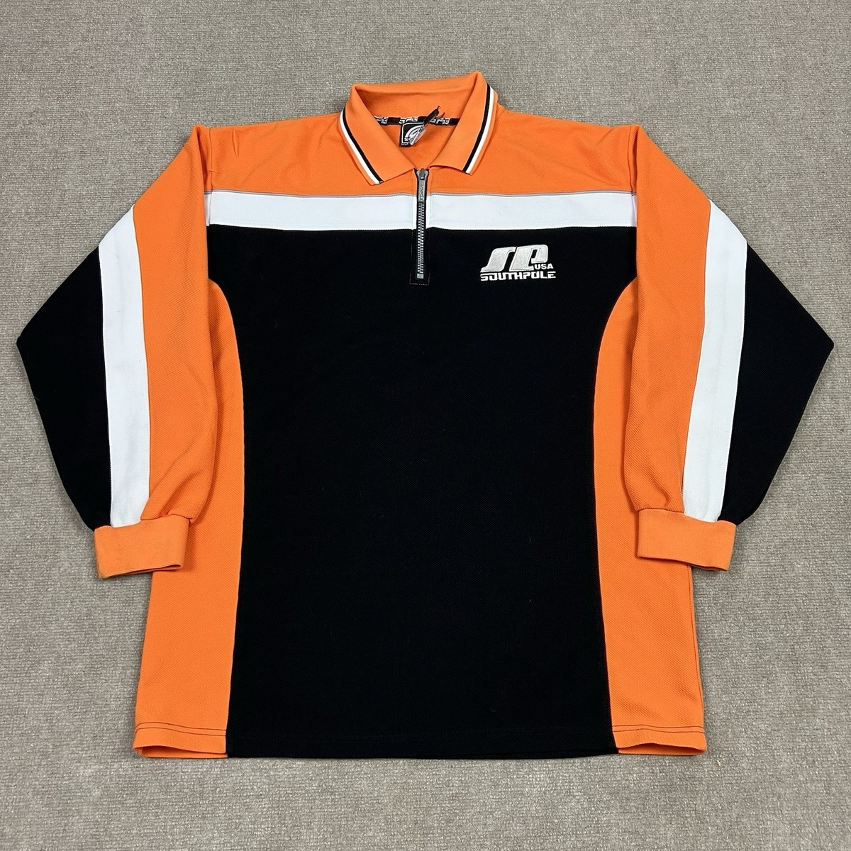 Vintage 90s Y2K Southpole Quarter Zip Pullover Sweatshirt Mens XL