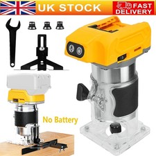 Cordless Router, Hand Router for Dewalt 18V Battery & Trimmer Base & 5 Speeds