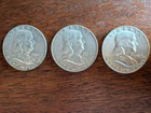 1952-P, 1958-D, 1963-D 50C Franklin Half Dollar Lot of 3