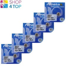 5 RENATA 337 SR416SW BATTERIES SILVER 1.55V WATCH BATTERY EXP 2024 NEW