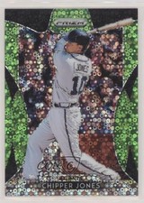 2019 Panini Prizm Tier III Lime Green Donut Circle 104/199 Chipper Jones HOF uk2