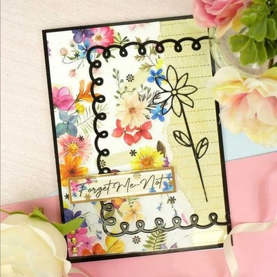 Metal Cutting Dies Background Nesting Frame Diy Scrapbooking Photo Album Crafts