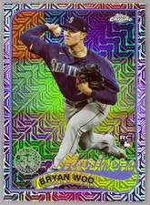 2024 Topps 1989 Topps Chrome Silver Pack Mojo Bryan Woo #T89C-95 (RC) Mariners