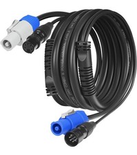 SMALL-EYE 5 Pin DMX Combo Cable 5 ft   4-Core DMX Lighting  Power Cable