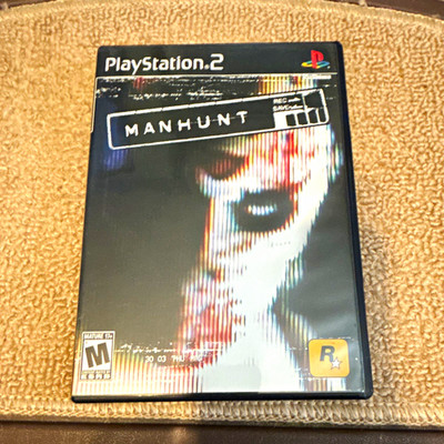 Rockstar Games Manhunt PS2 Sony PlayStation 2 M Rated 2003 w/ Case