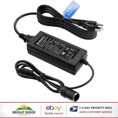 12V 5A Power Supply Adapter for Car Devices, 13.5FT Cigarette Lighter Cable 