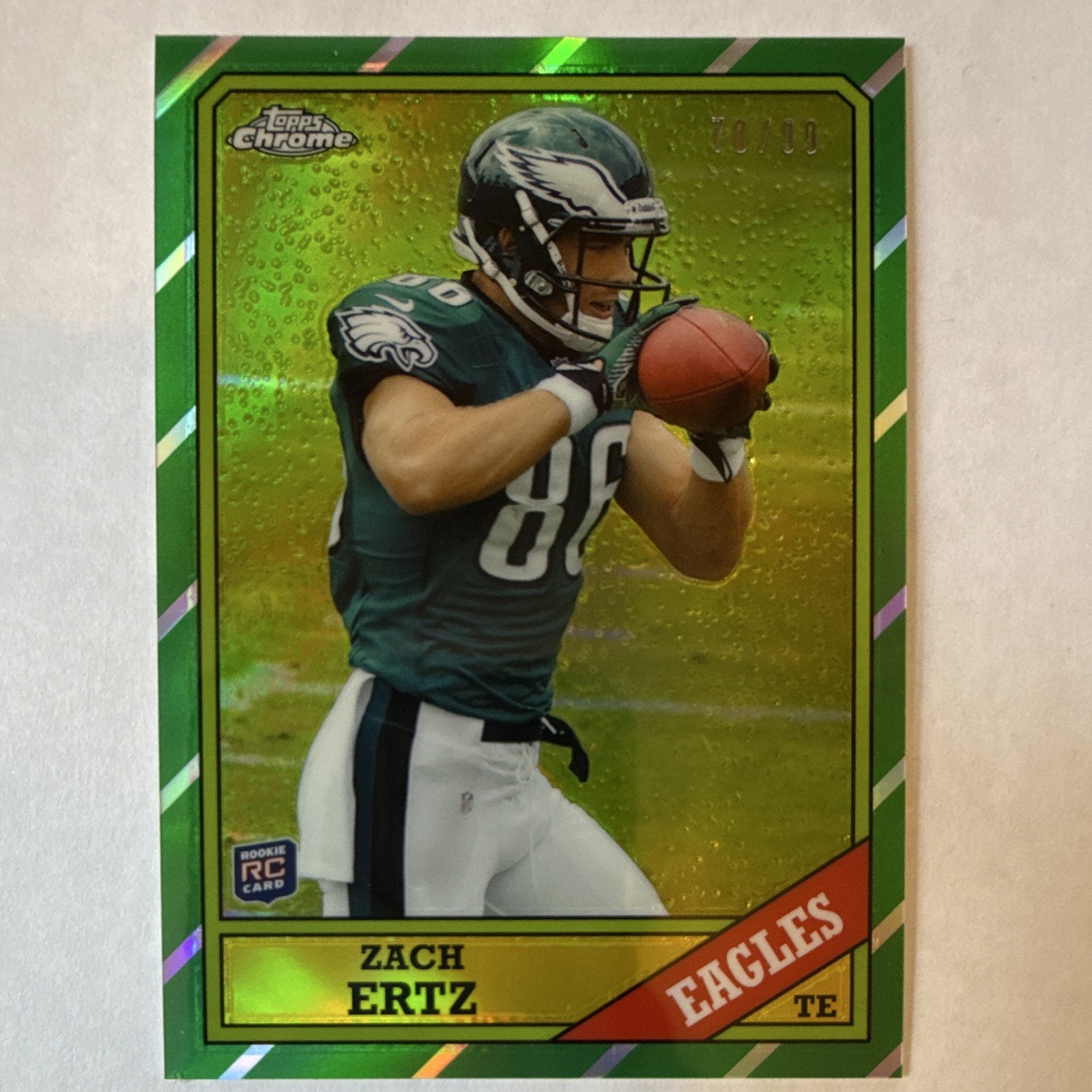 Zach Ertz Topps Chrome 1959 Topps Mini #6 Prizm Refractor