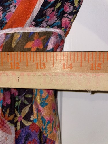 Anthropologie Square Neck Maxi Floral Dress Bohemian Size 4 - Picture 16 of 17
