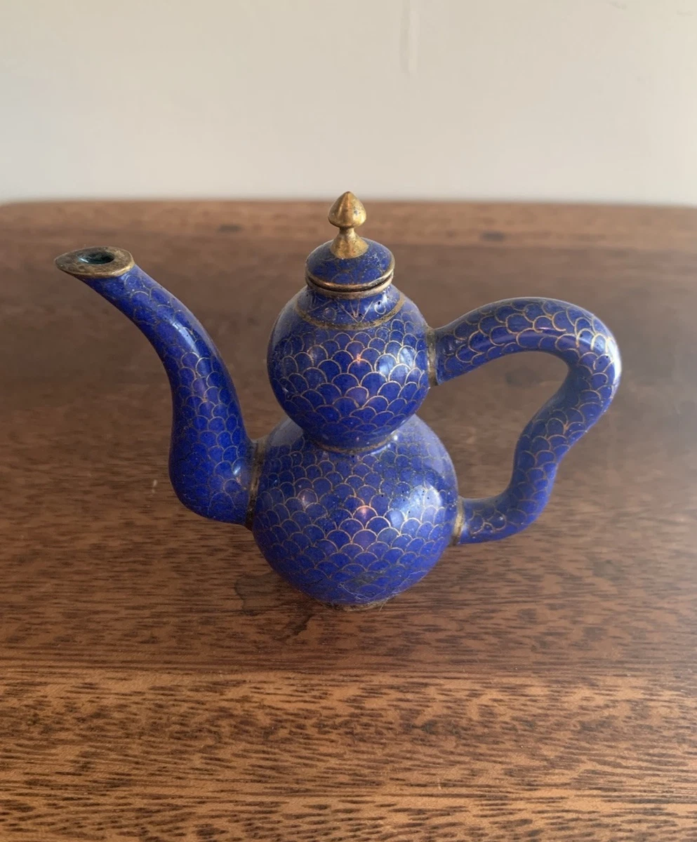 景泰蓝古董日本茶壶| eBay
