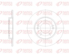 2x REMSA Bremsscheiben hinten für Hyundai i30 Kombi PDE KIA Ceed CD