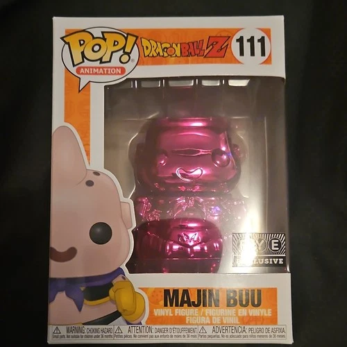 Funko Pop! Dragon Ball Z Majin Buu #111 Chrome FYE Exclusive Vinyl Figure