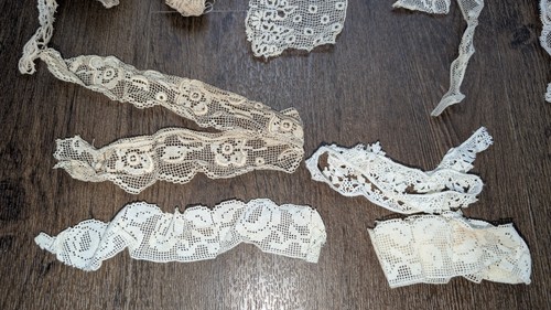 Vintage Lace Lot Wristlets White Cream Off White Lot - Picture 2 of 15