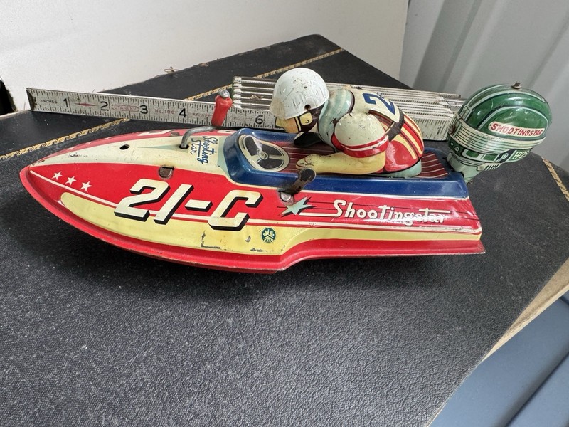 Yonezawa Tin Racing Boat 21-C Shooting Star